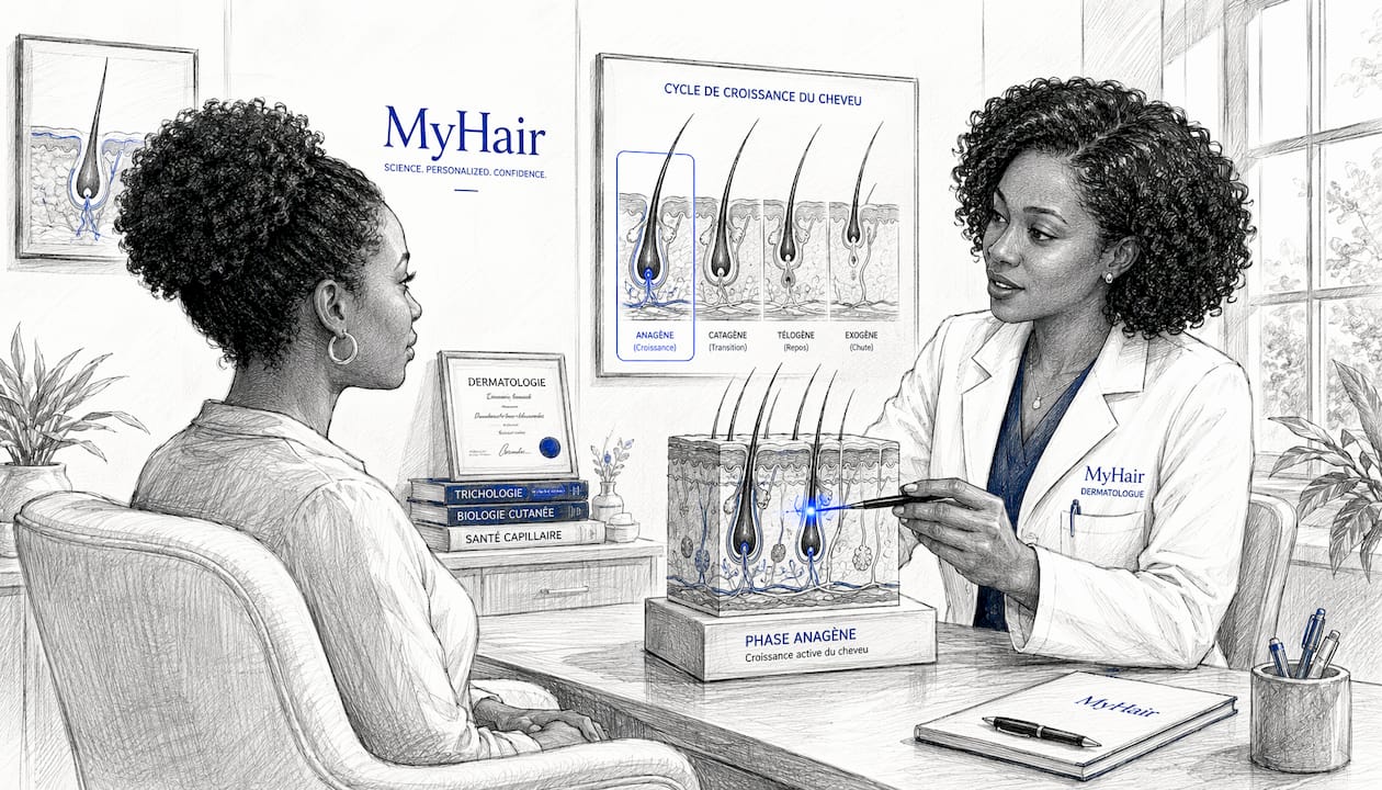 Bilan dermatologique spécialisé pour stimuler la repousse des cheveux