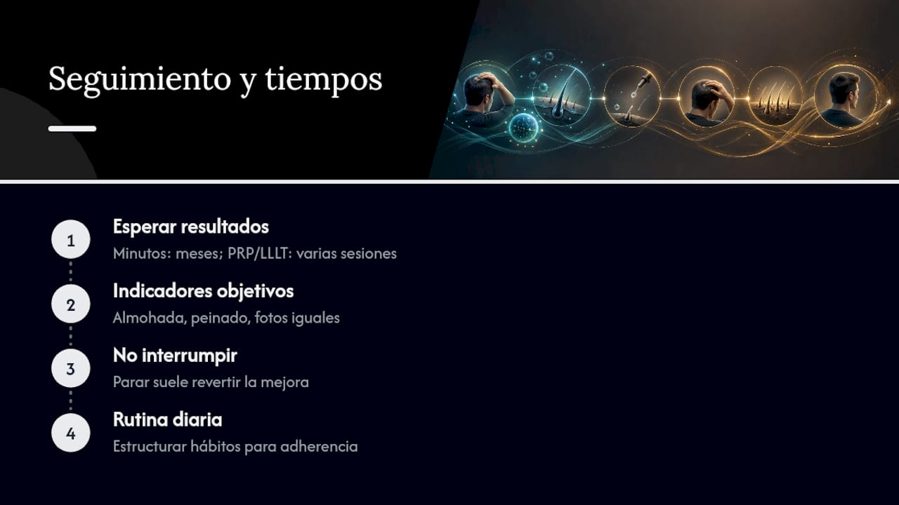 Cuánto tardan en notarse resultados y cómo hacer seguimiento — overview diagram