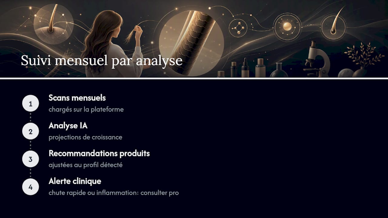 Suivi mensuel des analyses capillaires