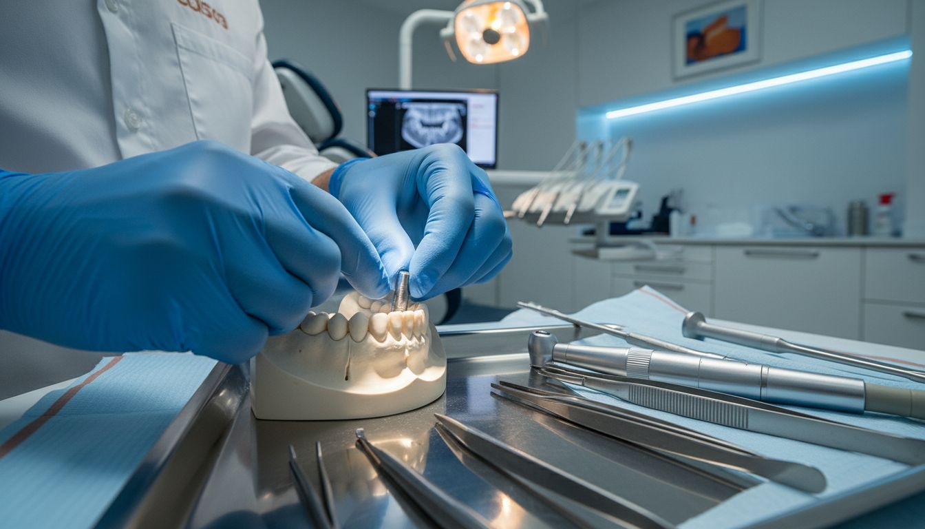 procedura implant dentar