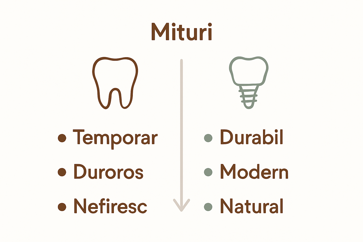 Myths versus reality dental implants infographic