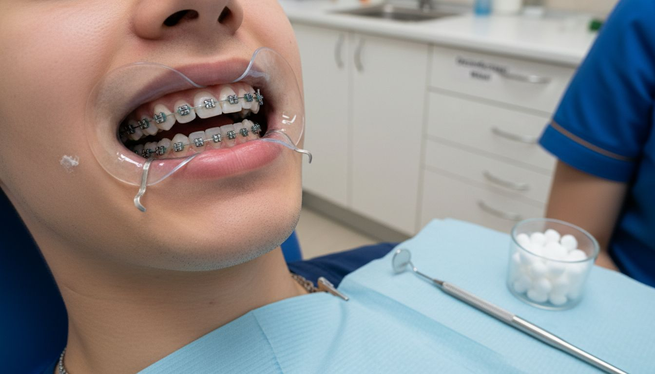 Examinare de aproape a aparatului dentar fix