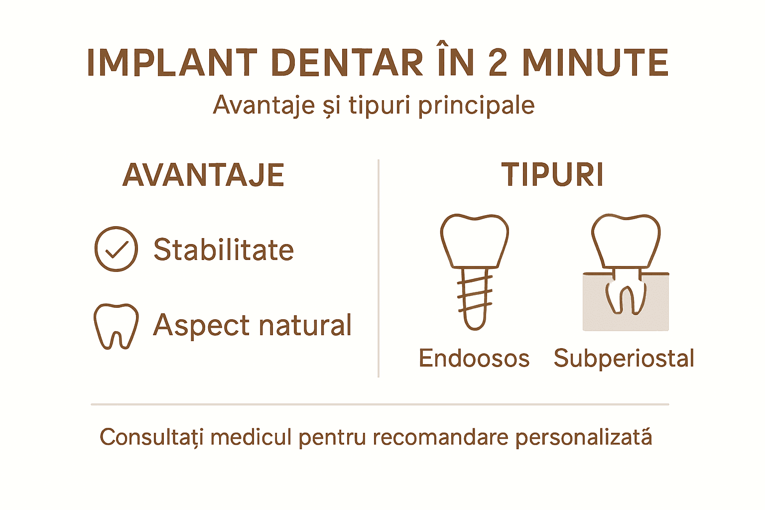 Infografic: Care sunt beneficiile și ce tipuri de implanturi există?