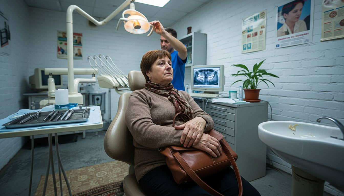 Pacient la controlul coroanei dentare