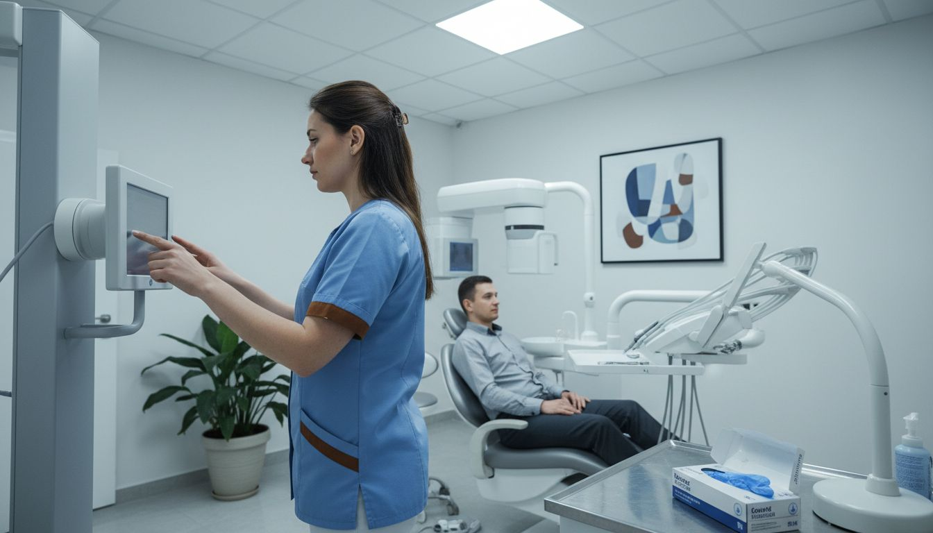 Radiografie digitală realizată direct în cabinetul stomatologic