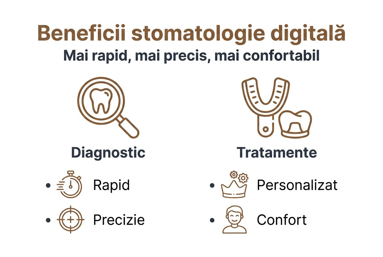 Infografic: Avantajele tehnologiei digitale în stomatologie