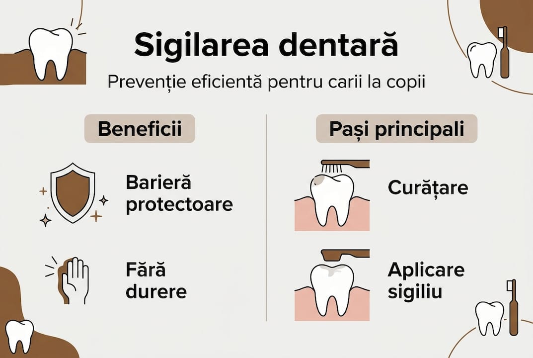 Infografic: De ce este importantă sigilarea dinților la copii