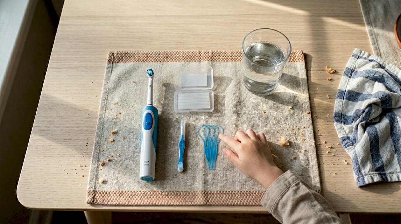 Kit de igienă pentru aparat dentar realizat din obiecte pe care le ai la îndemână în fiecare zi