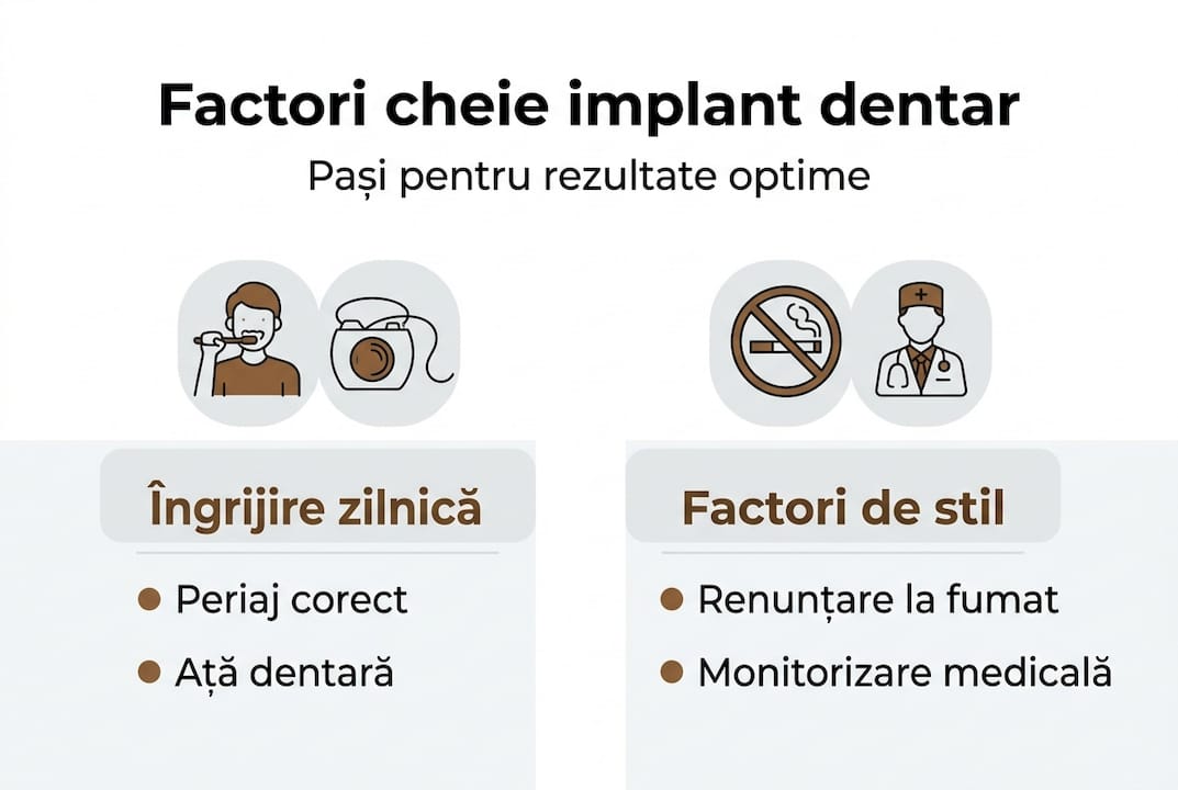 Infografic: etapele esențiale pentru un implant dentar reușit