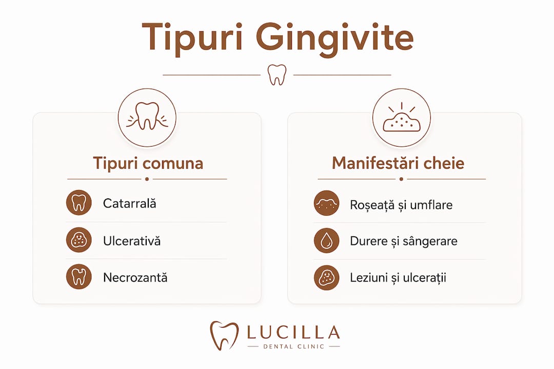 Infografic: ce tipuri de gingivită pot apărea la copii și cum le recunoști după simptome