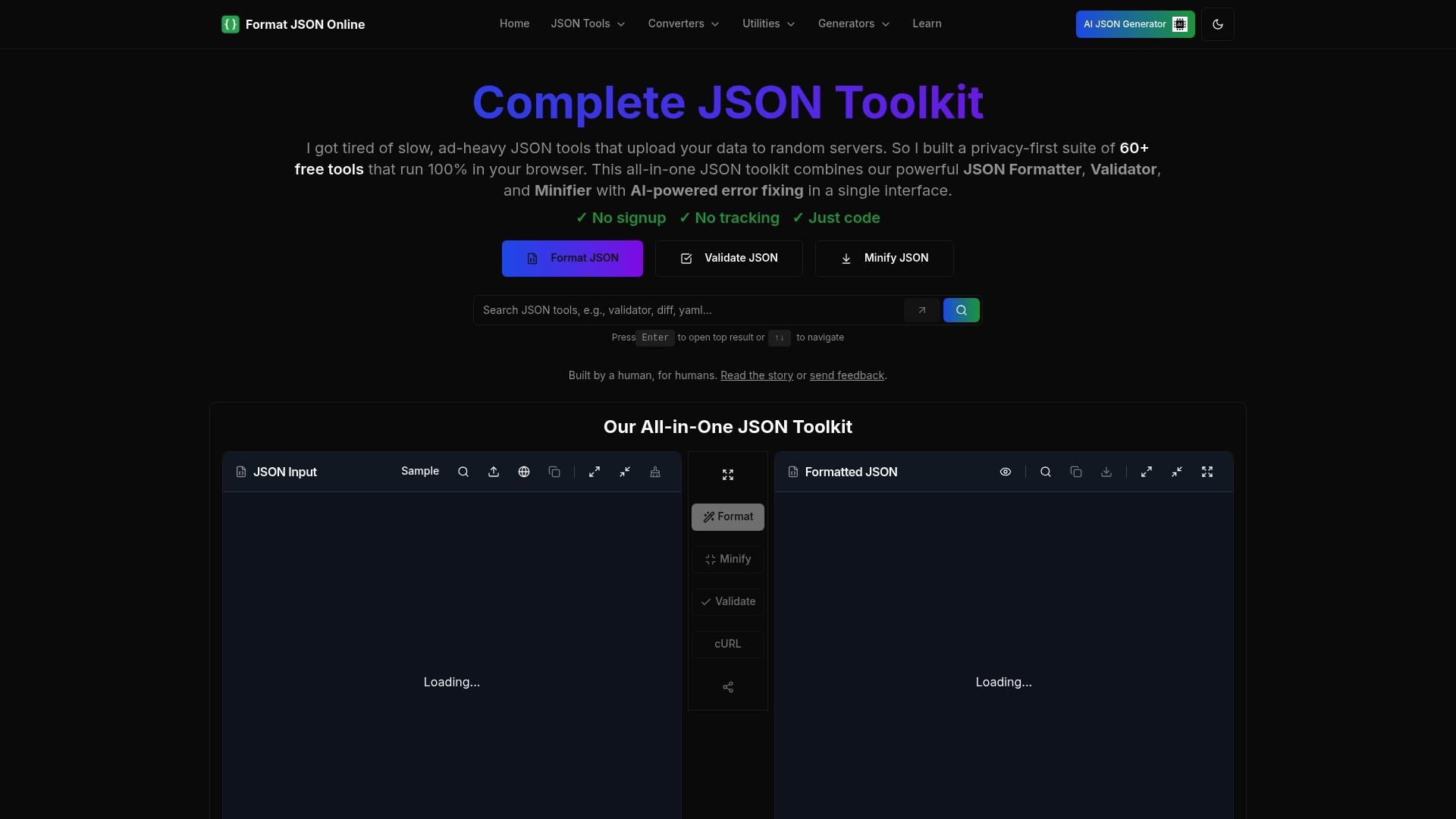 https://formatjsononline.com