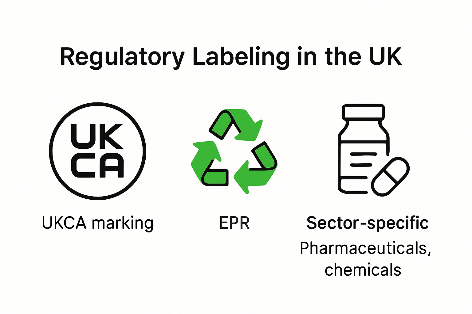 Key regulatory labelling standards in the UK infographic