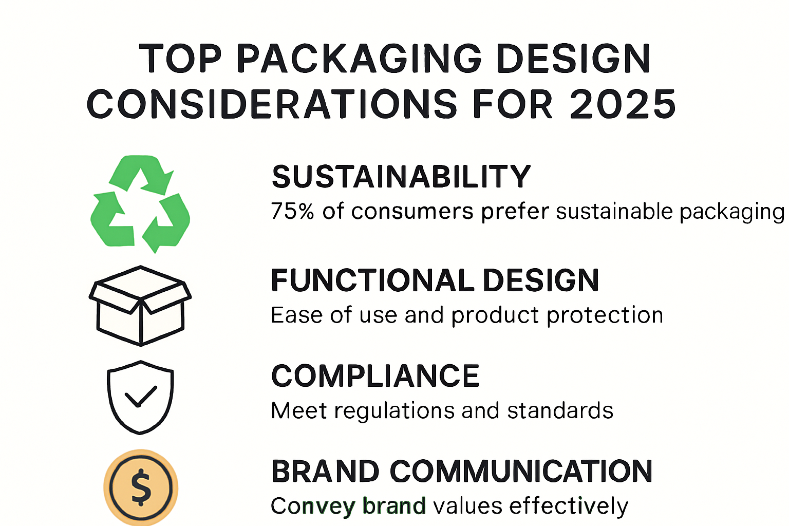 Infographic: Top five packaging design considerations 2025