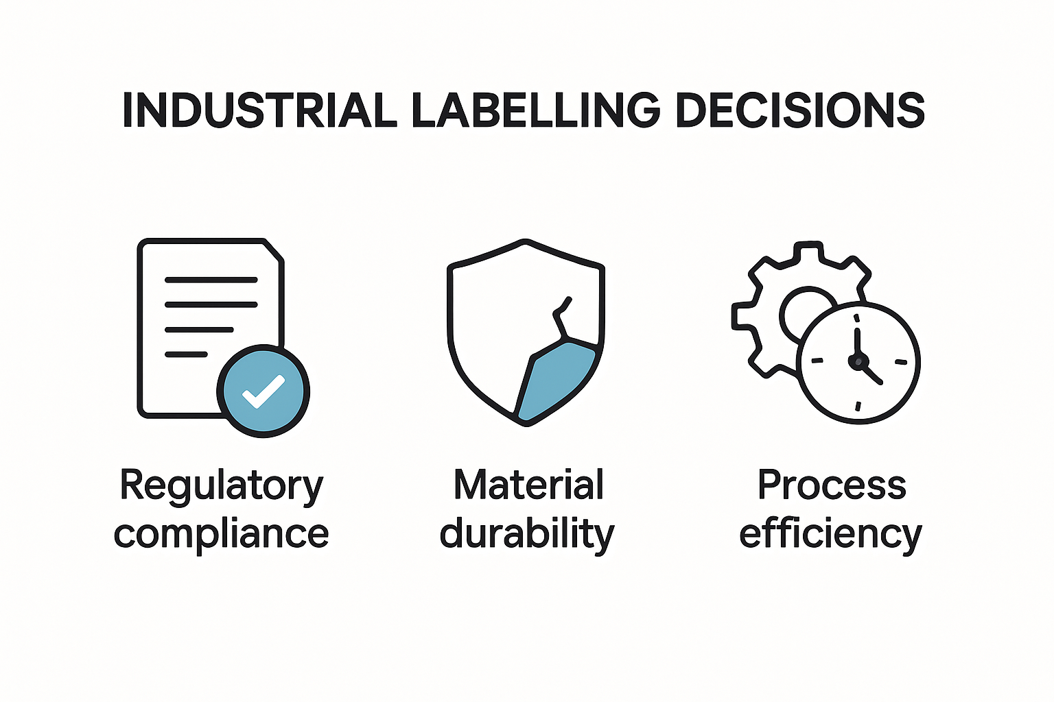 Infographic summarizing key labelling considerations for 2025