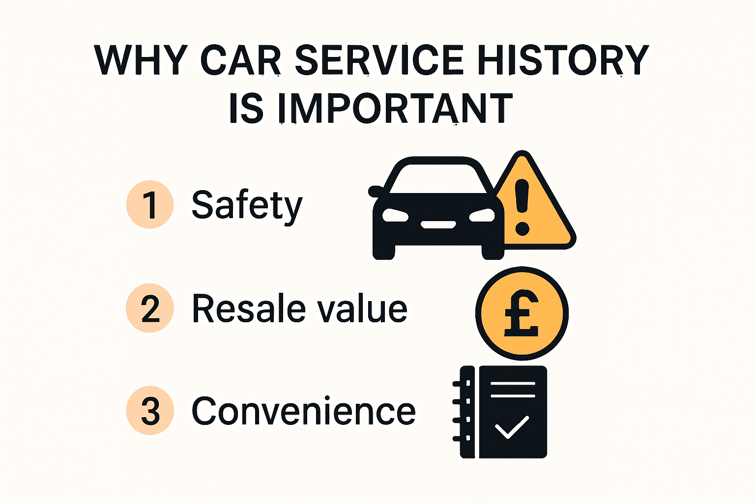 Top reasons car service history matters infographic
