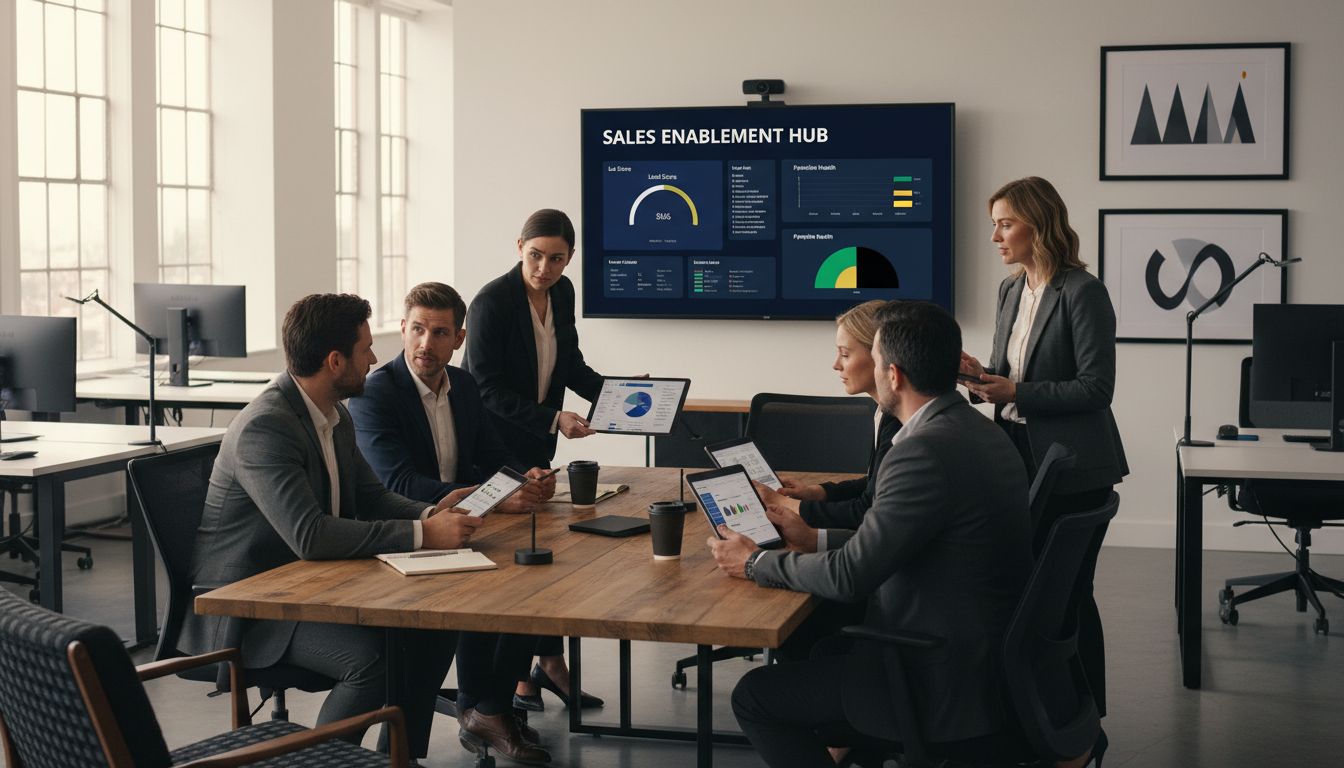 modern sales teamwork