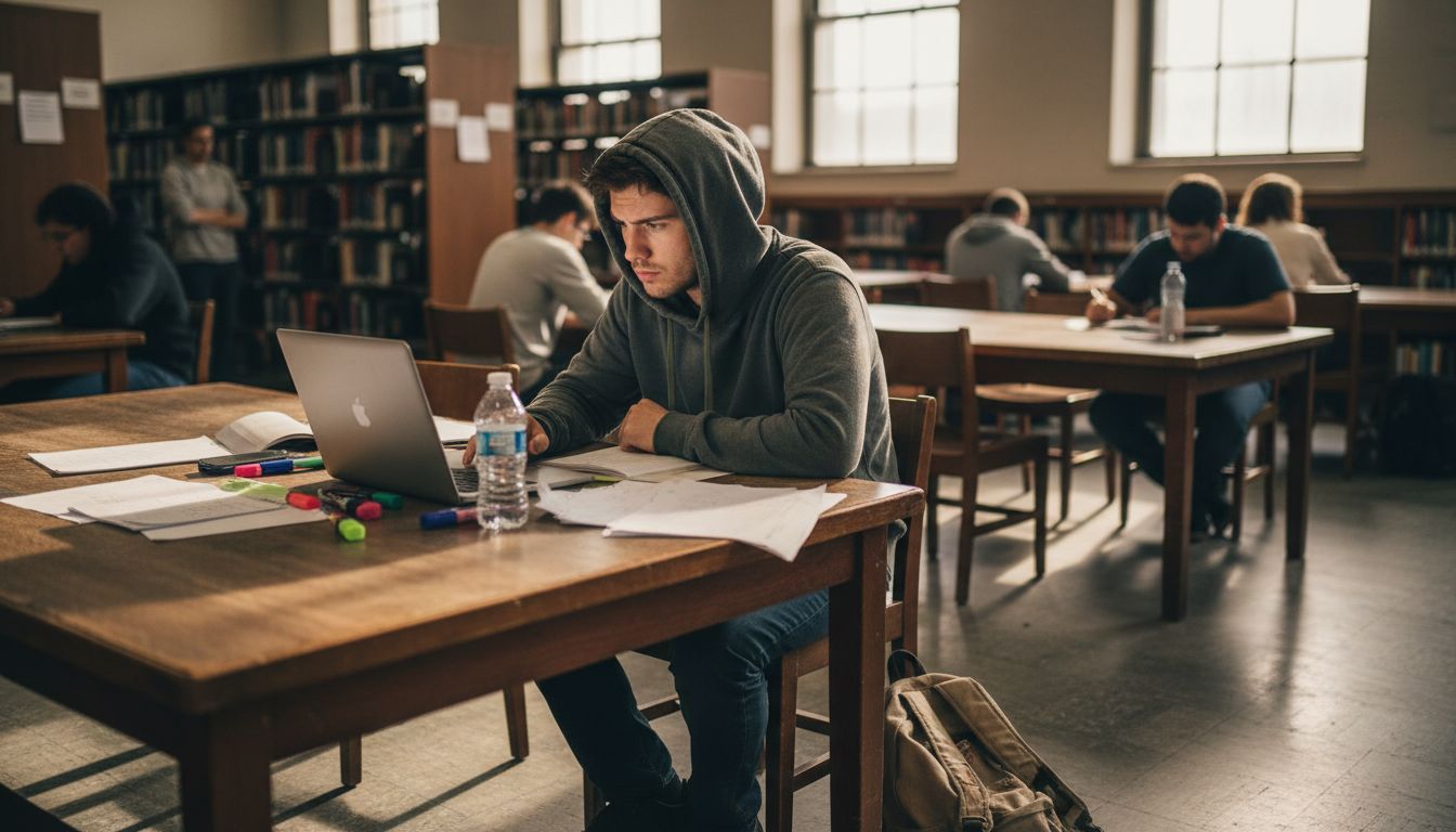 Student problem-solving in cluttered library setting