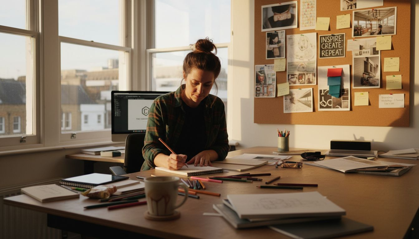 Creative designer building resilience at work