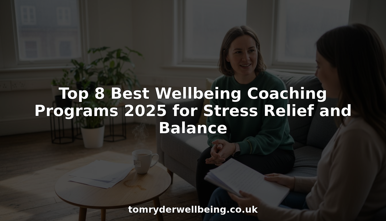 Wellbeing coach consulting with client for stress relief