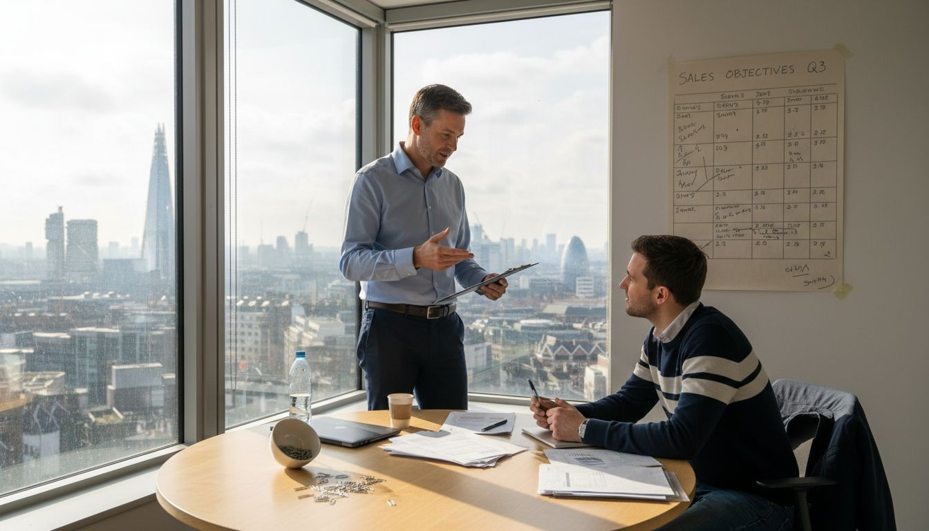 Sales manager meeting in London office