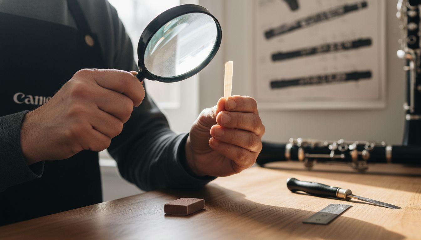 clarinet reed inspection