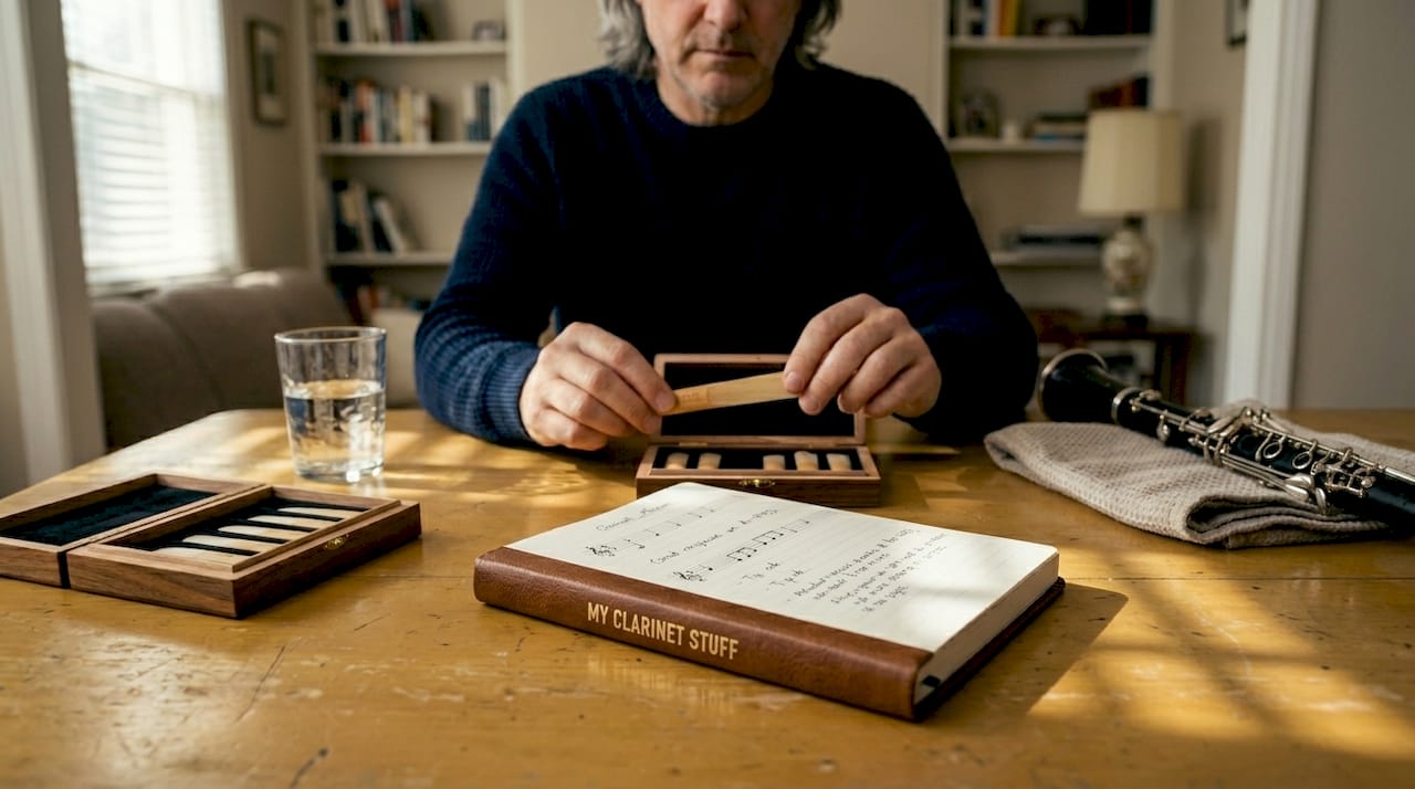 How to select clarinet reeds for better sound and play Clarinet teacher logging reed test results