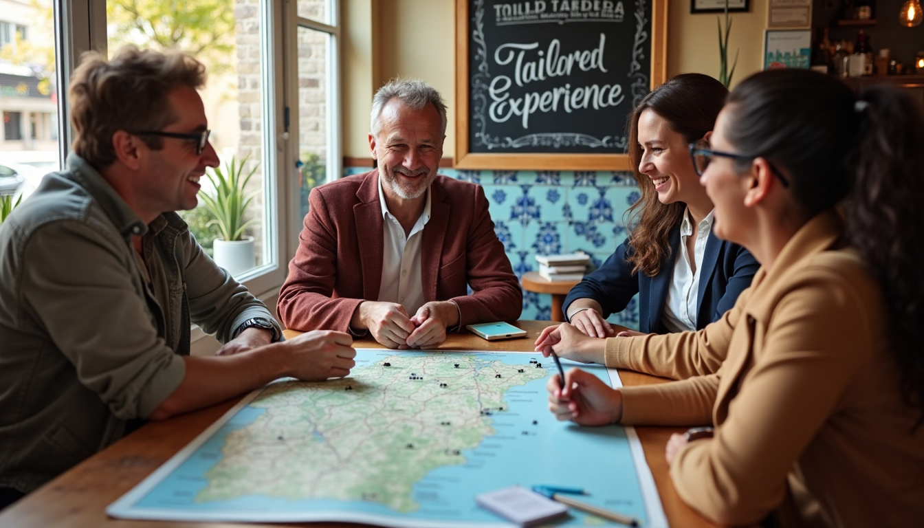 Small group meeting with tour operator for custom trip planning