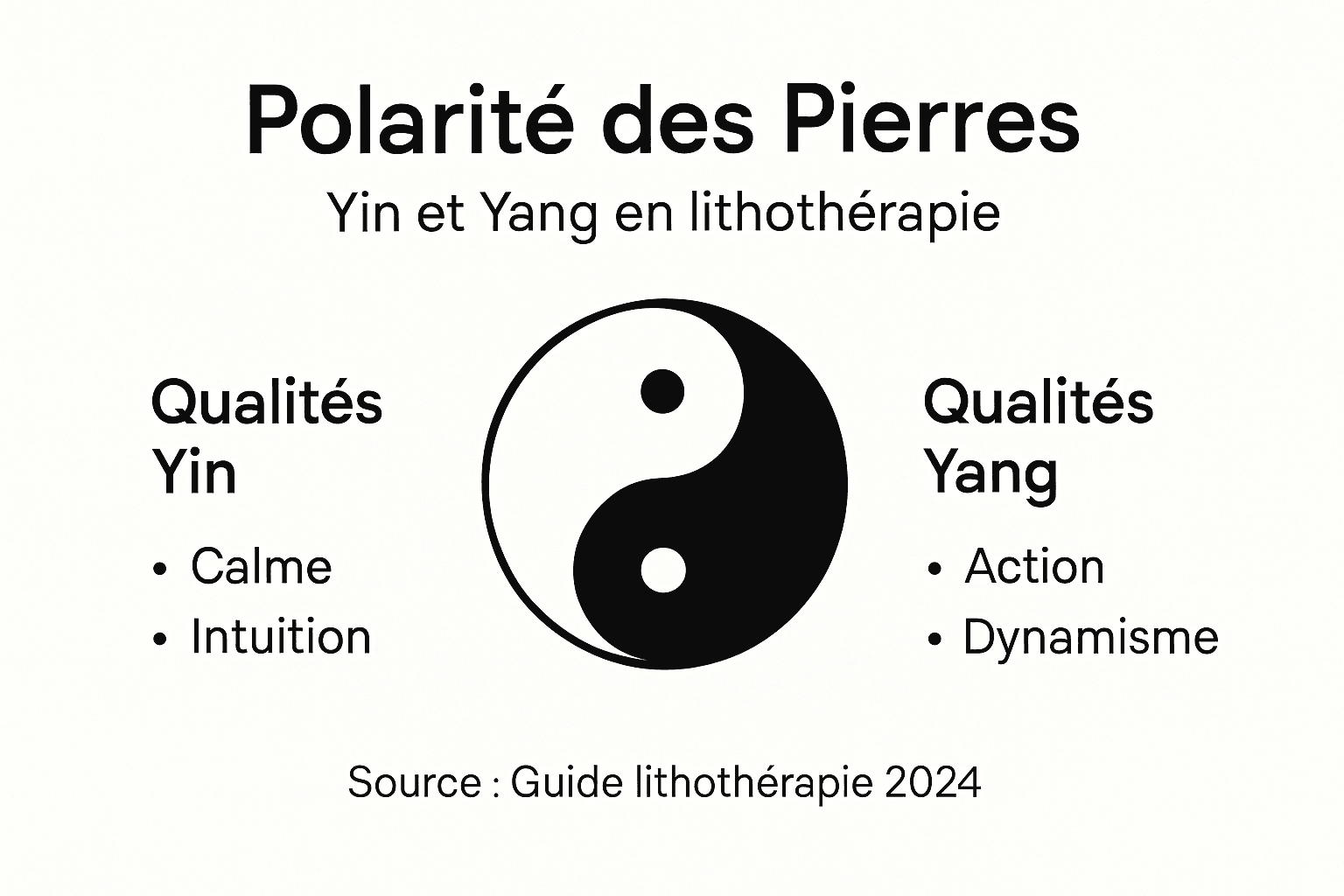 Visuel sur l’équilibre Yin et Yang des pierres