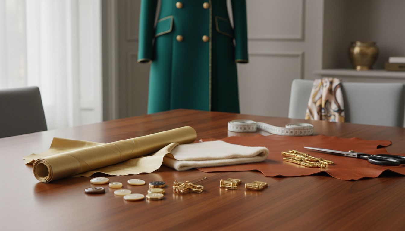 hochwertige Designer Materialdetails