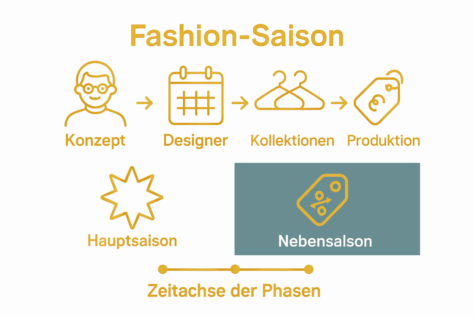 Infografik: Ablauf und Unterschiede der Fashion-Saison