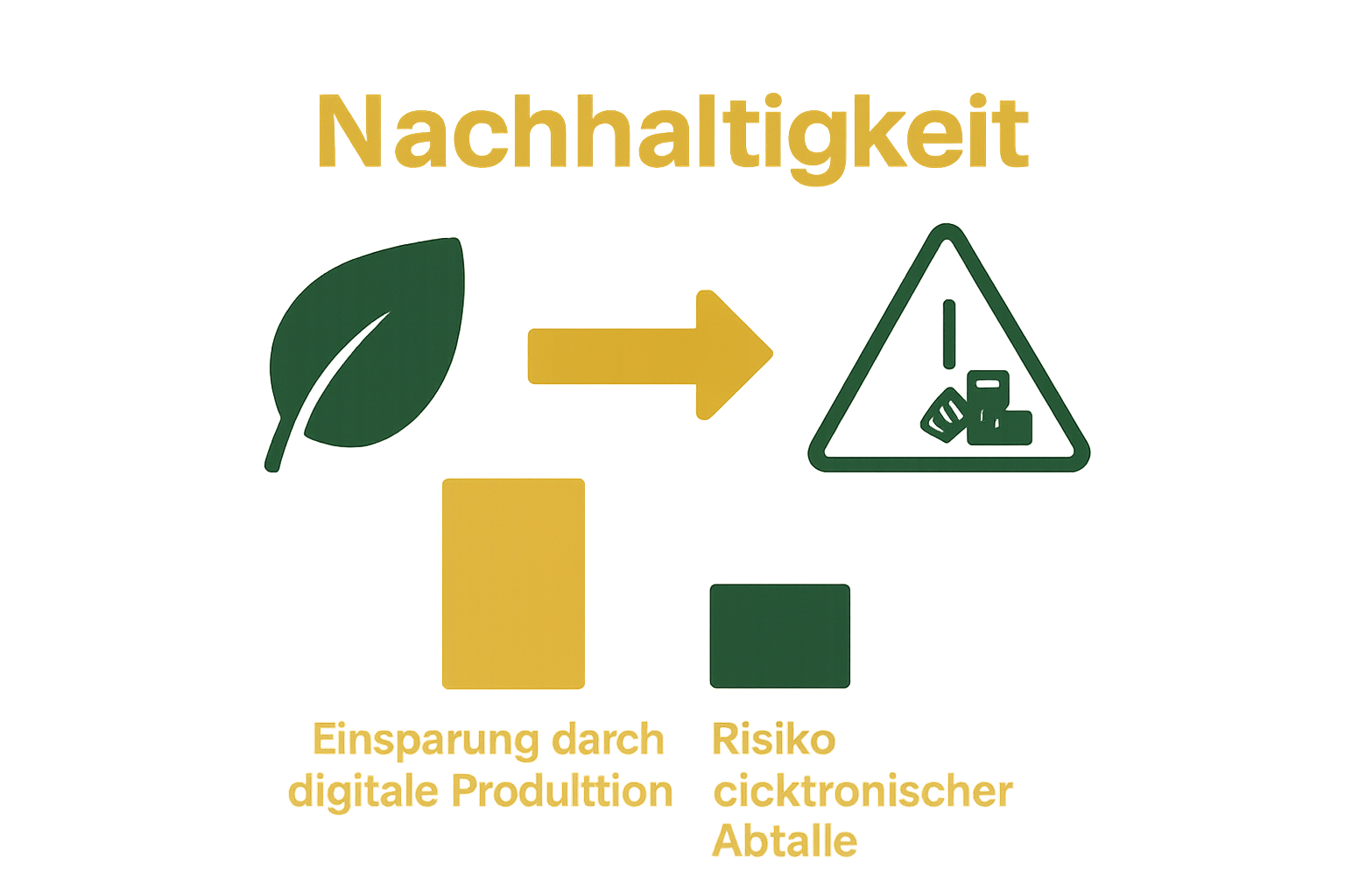 Infografik zu Nachhaltigkeitsaspekten und Risiken im Fashion-Tech