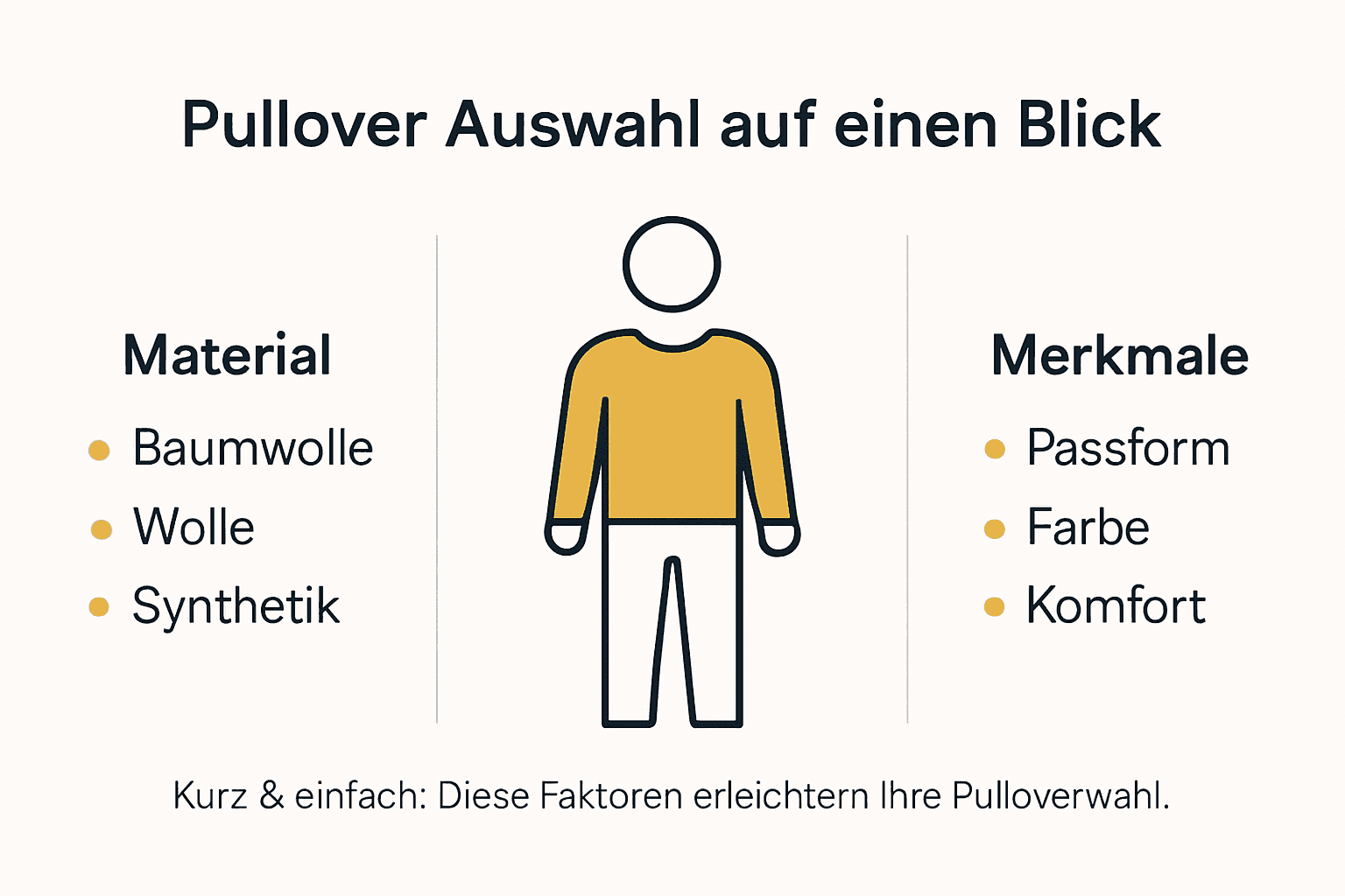 Übersicht: Worauf kommt es bei der Auswahl des richtigen Pullovers an?