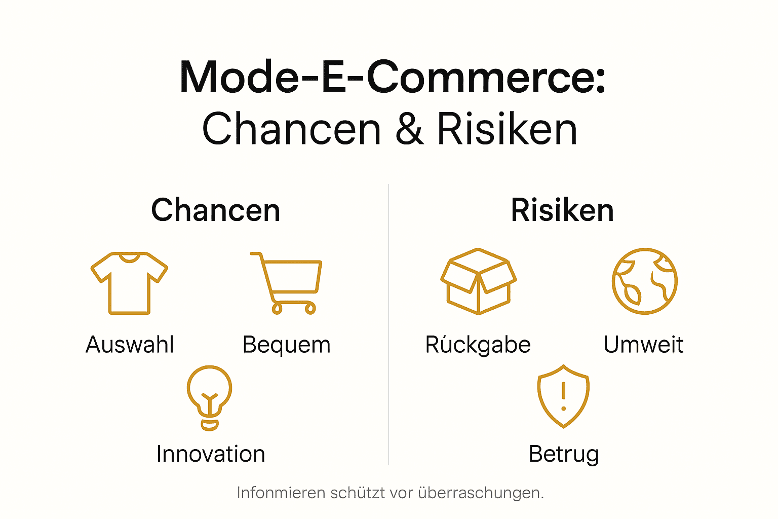 Infografik: Chancen und Herausforderungen im Mode-E-Commerce auf einen Blick