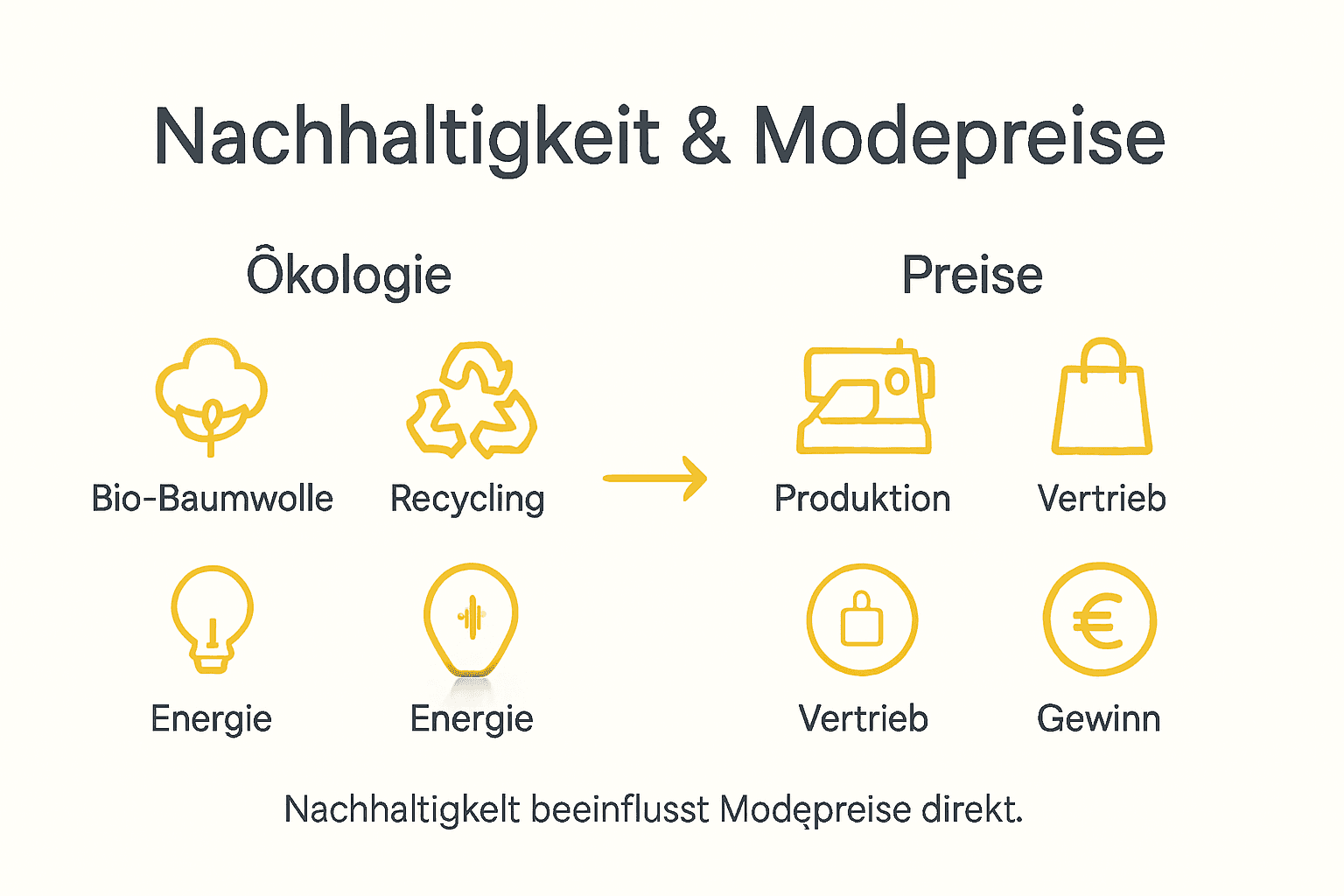 Infografik: Wie beeinflusst Nachhaltigkeit die Preise in der Modebranche?