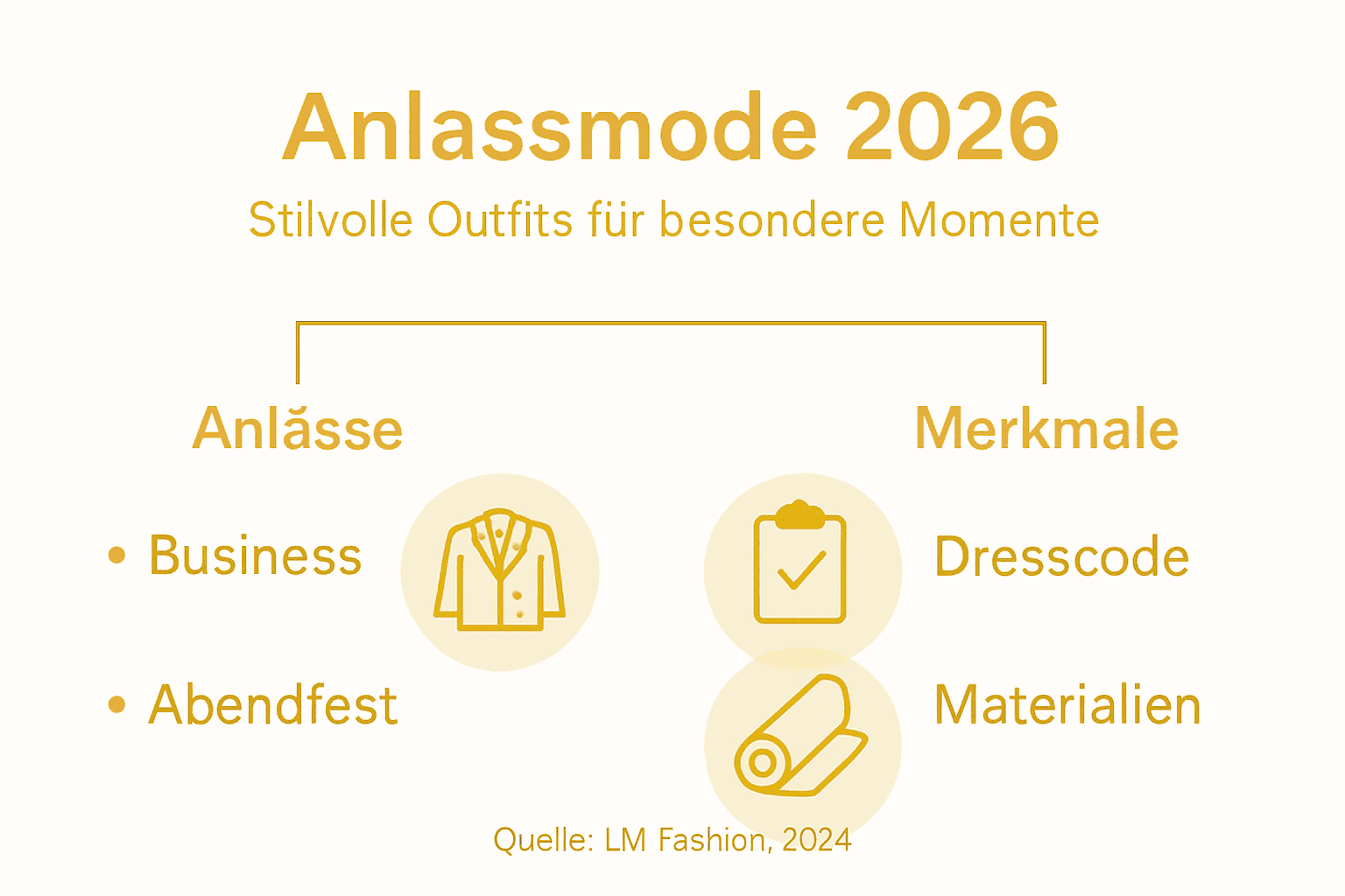 Trends und Highlights: Die wichtigsten Kategorien der aktuellen Anlassmode auf einen Blick
