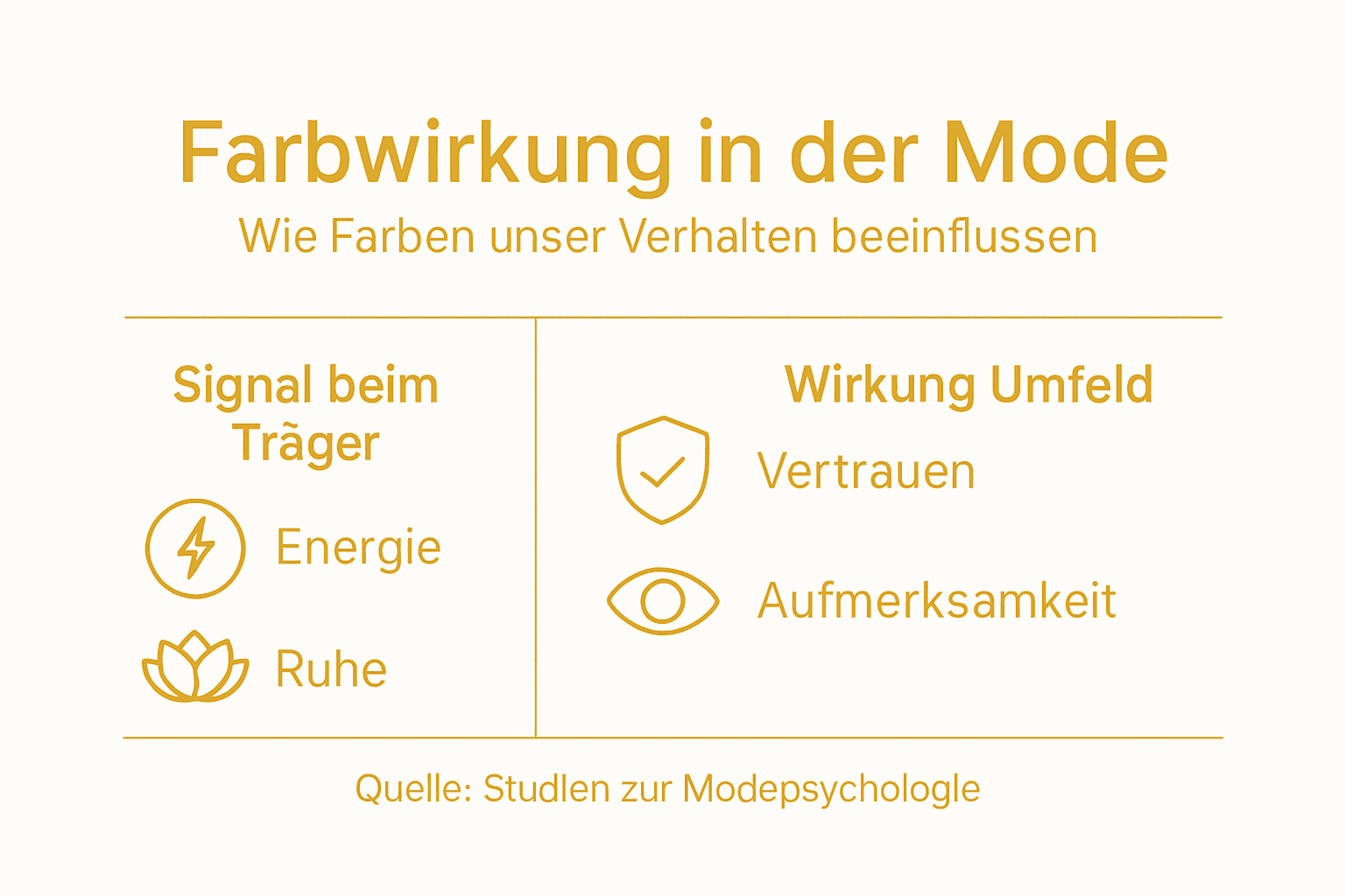 Infografik: Wie Farben unsere Wahrnehmung und unser Modebewusstsein beeinflussen