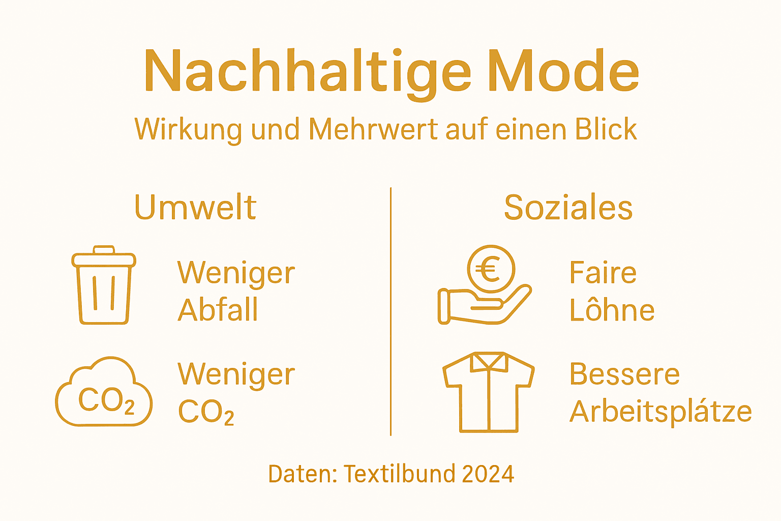Infografik: Nachhaltige Mode – Umweltbewusst und fair produziert