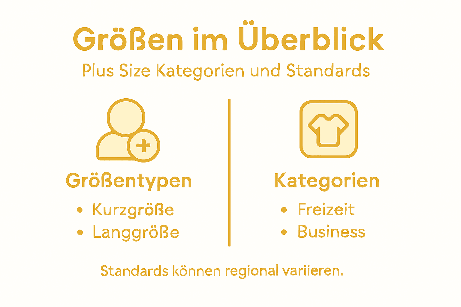Übersicht: Plus Size – Größen, Passformen und Kategorien auf einen Blick