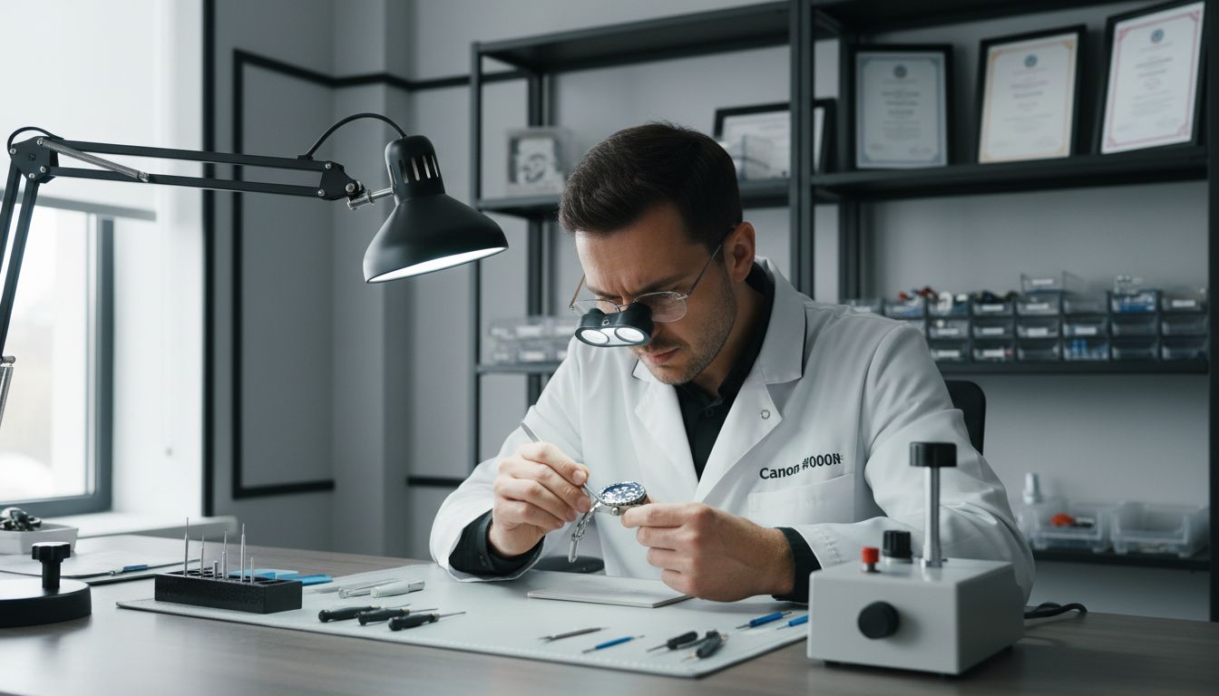 técnico servicio reloj buceo