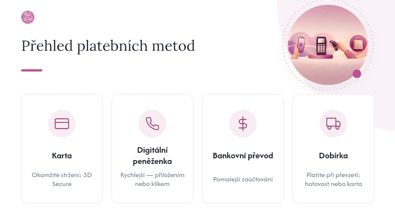 Přehledné srovnání nejčastějších platebních metod