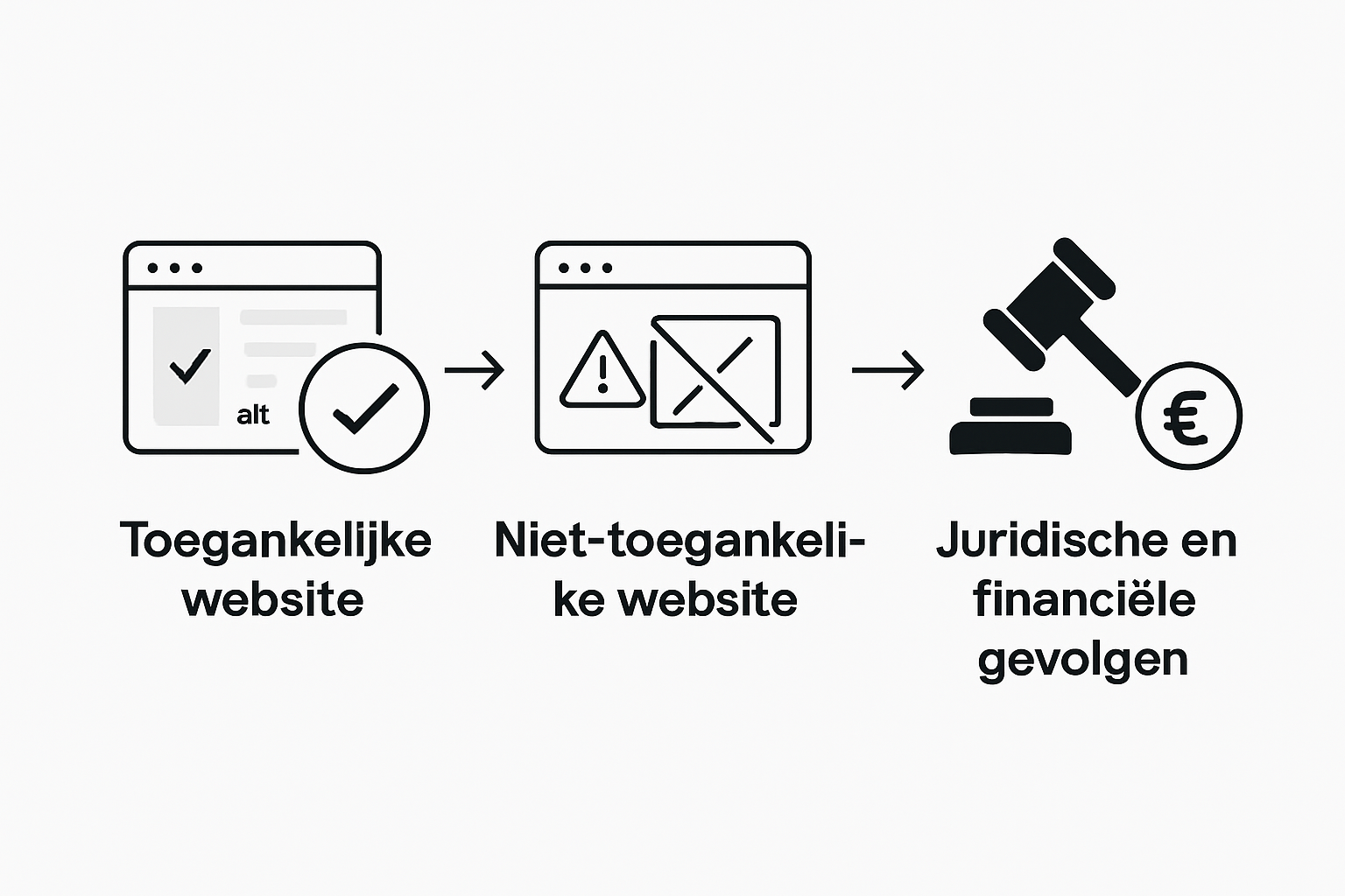 Infographic: een overzicht van website compliance en de bijbehorende risico’s