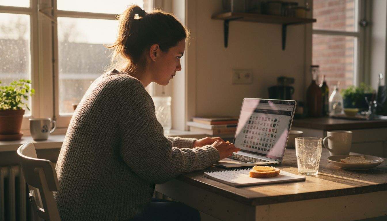 Iemand die de kleine icoontjes (favicons) bekijkt die bij de verschillende tabbladen in zijn browser staan.