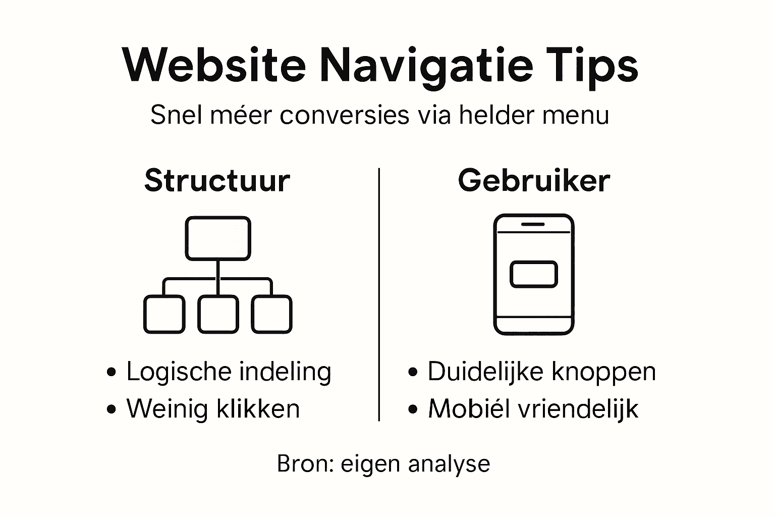 Infographic: Zo verbeter je de navigatie van je website en verhoog je het aantal conversies