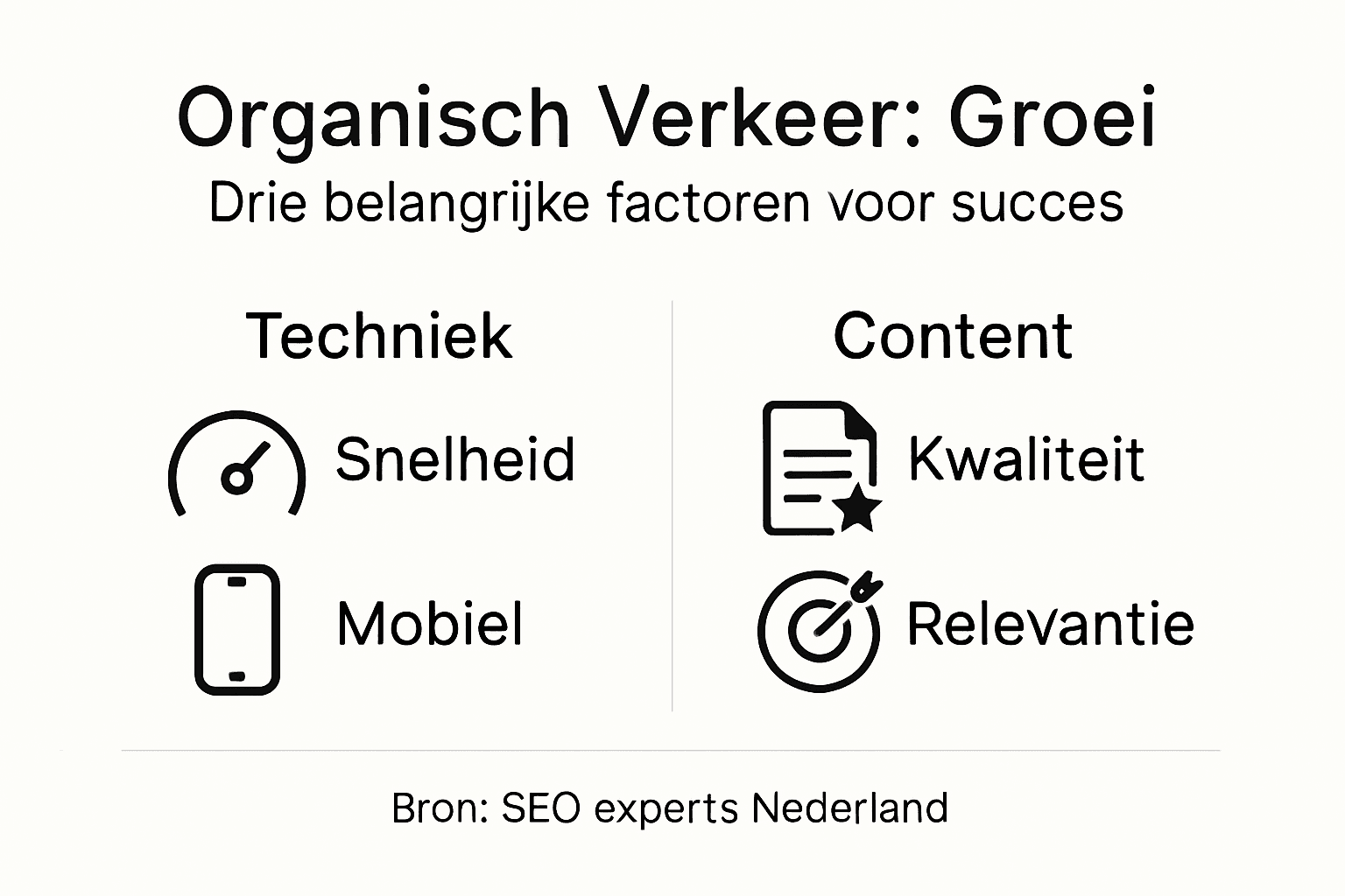 Infographic: welke factoren dragen bij aan meer organisch verkeer?