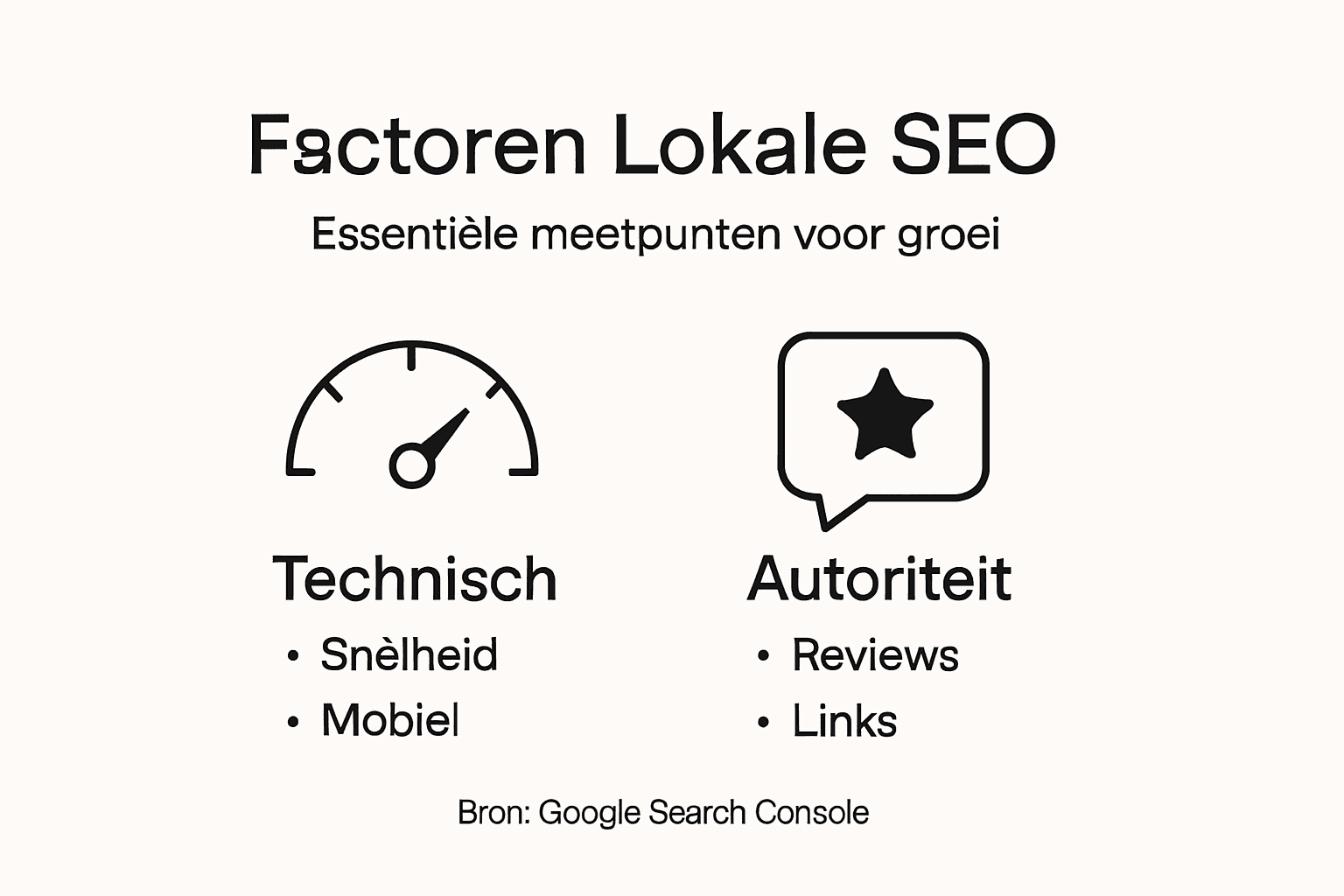 Infographic: Belangrijkste factoren voor lokale SEO
