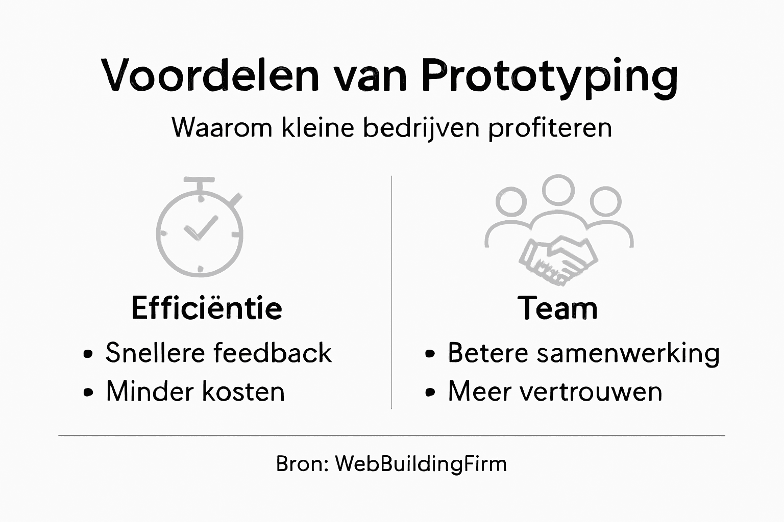 Infographic: waarom prototypen onmisbaar is voor het mkb
