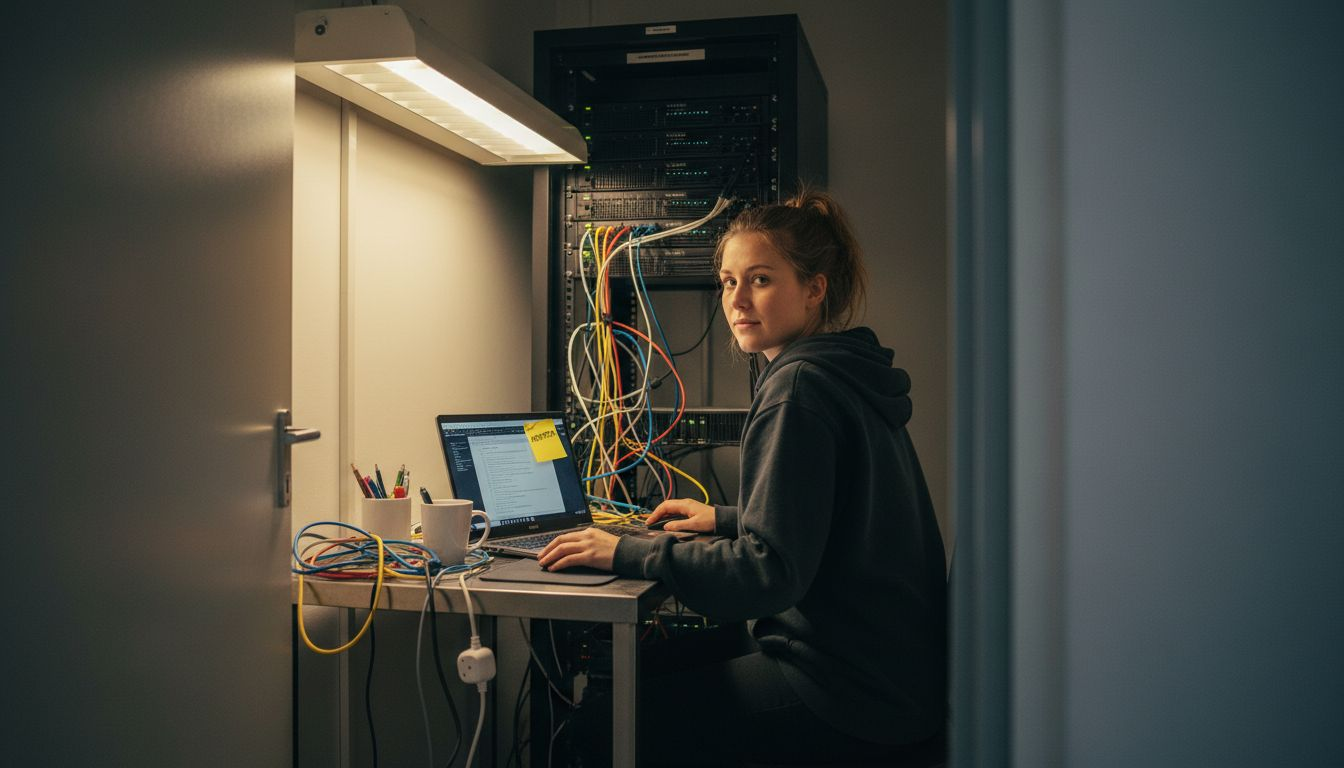 Engineer die verantwoordelijk is voor het beheren en inrichten van de server voor caching