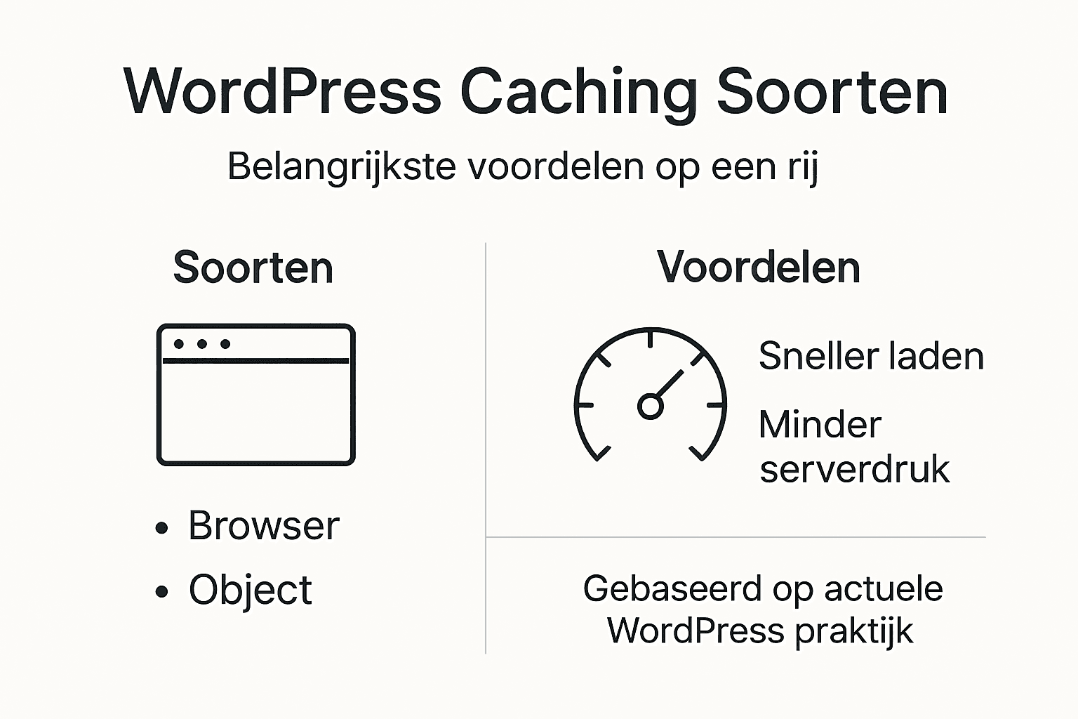 Overzicht: verschillende vormen van caching en hun voordelen