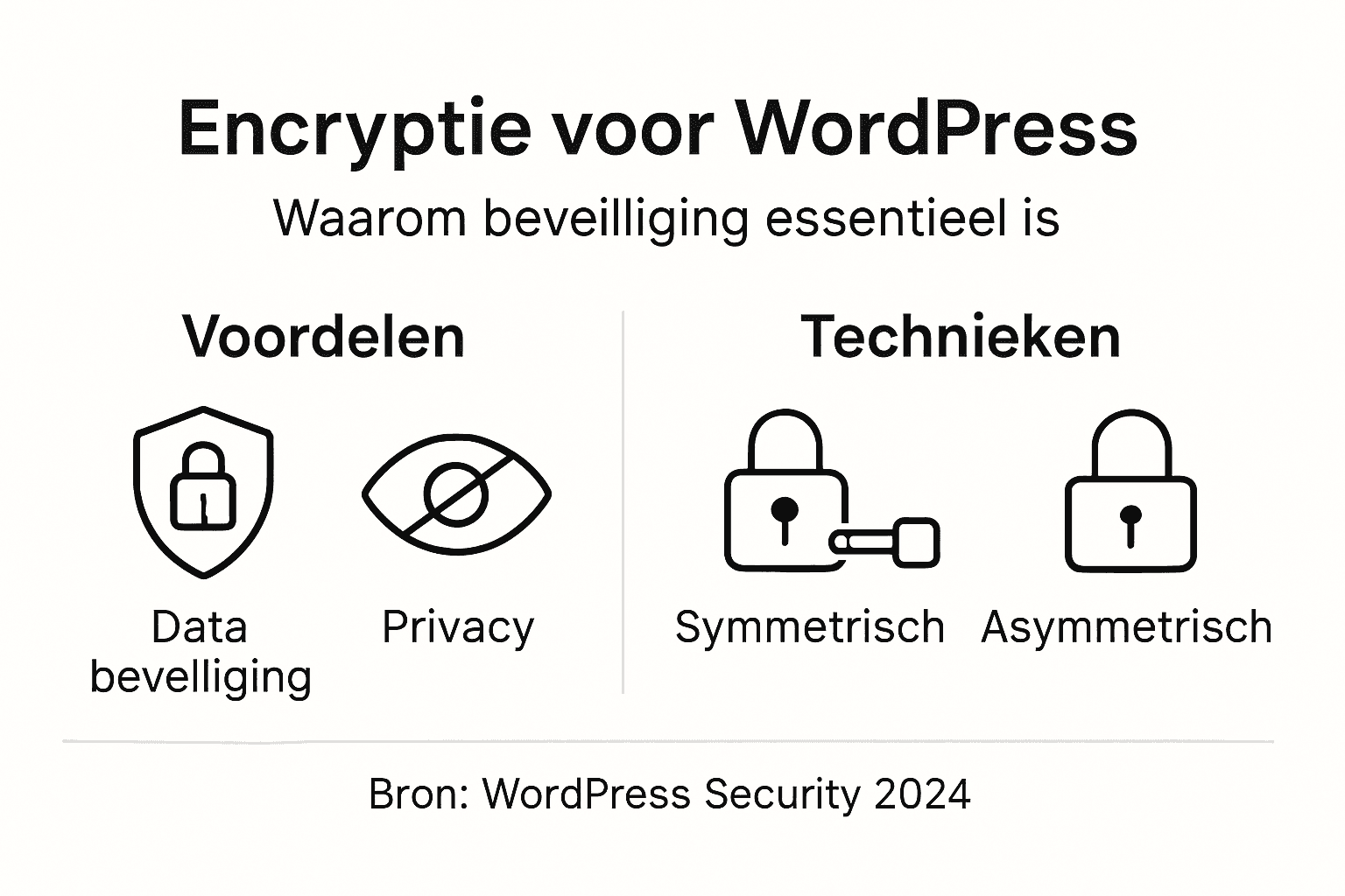 Infographic: Alles over encryptie in WordPress – voordelen en praktische toepassingen