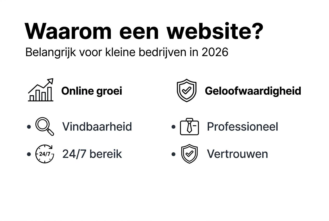 Infographic: belangrijkste voordelen van een website voor het mkb